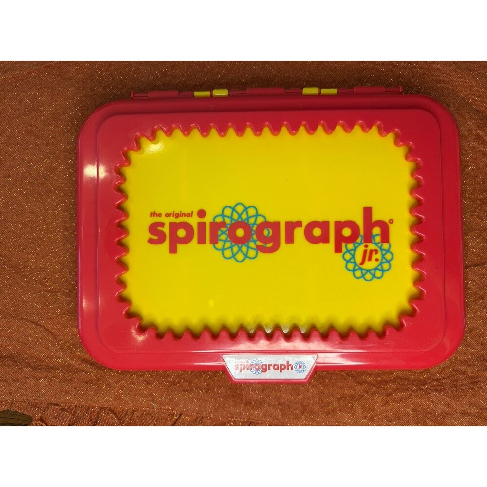Vintage Kahootz Spirograph Jr Drawing Set Complete Gears Case Preschool Art Toy